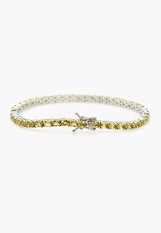 catchy small oval cut citrine birthstone bracelet